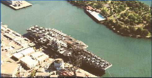 An aircraft carrier visiting Sydney...